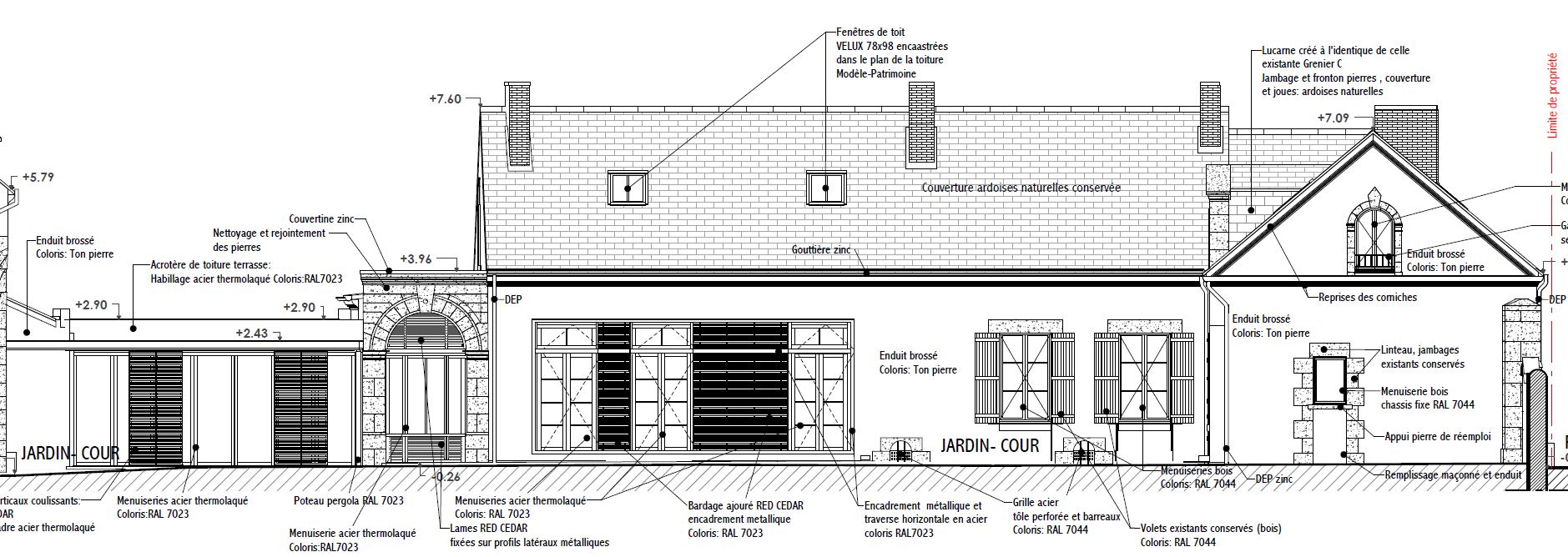 Façade secondaire